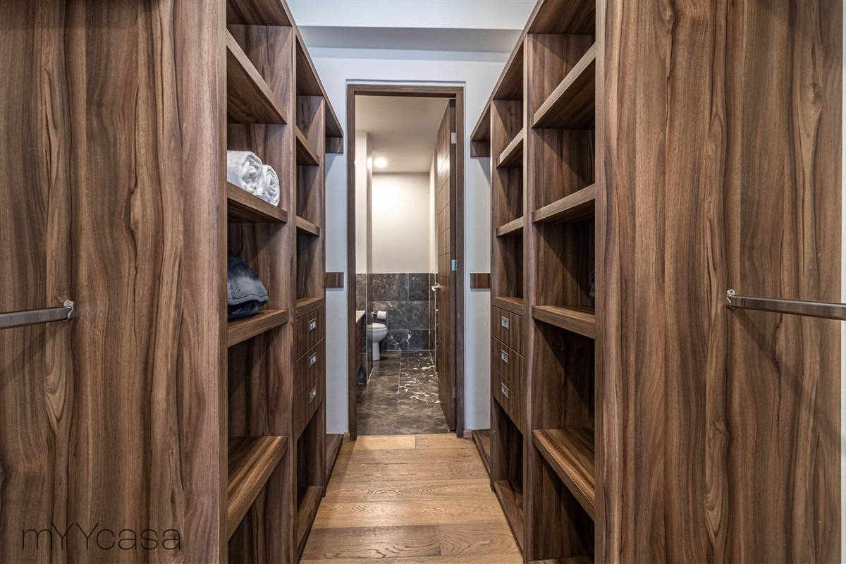Spacious walk in closet in bedroom 3