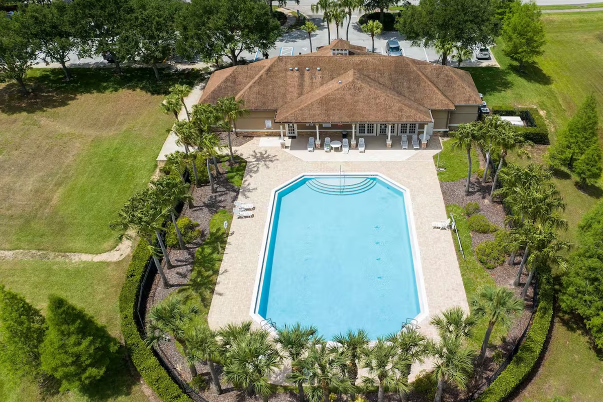 Community pool — perfect for a quick dip or relaxing under the Florida sun.