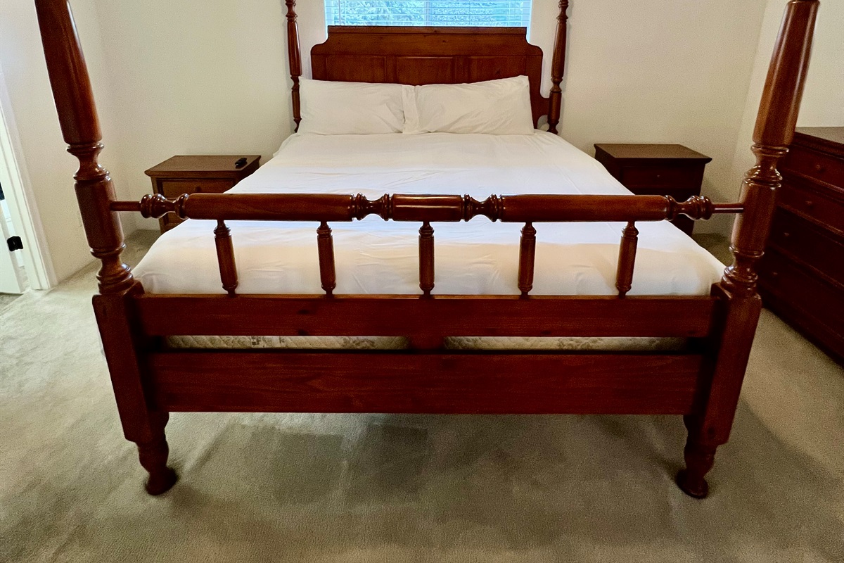 Escape to the master suite with a king-size bed and spacious walk-in closet