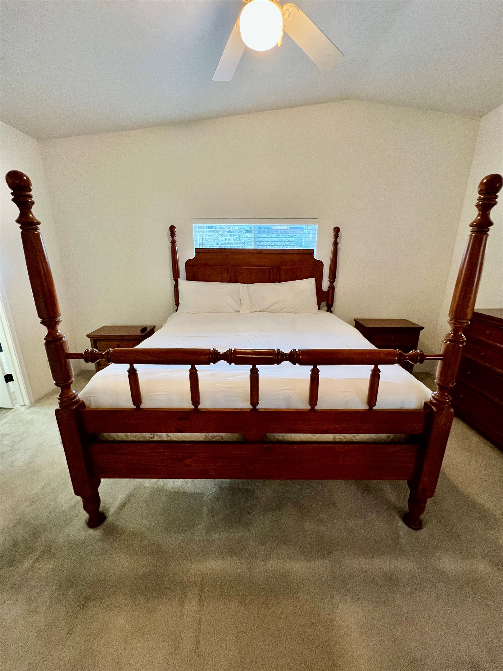 Escape to the master suite with a king-size bed and spacious walk-in closet