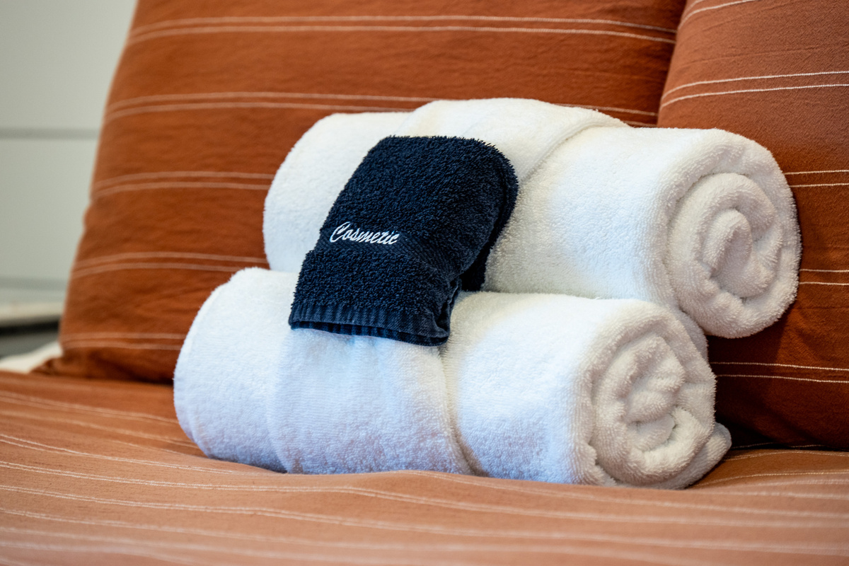 Fresh linens and towels are provided for every stay.