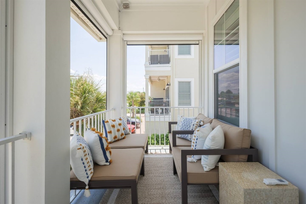 Enjoy your coffee and plan your day on this beautiful balcony
