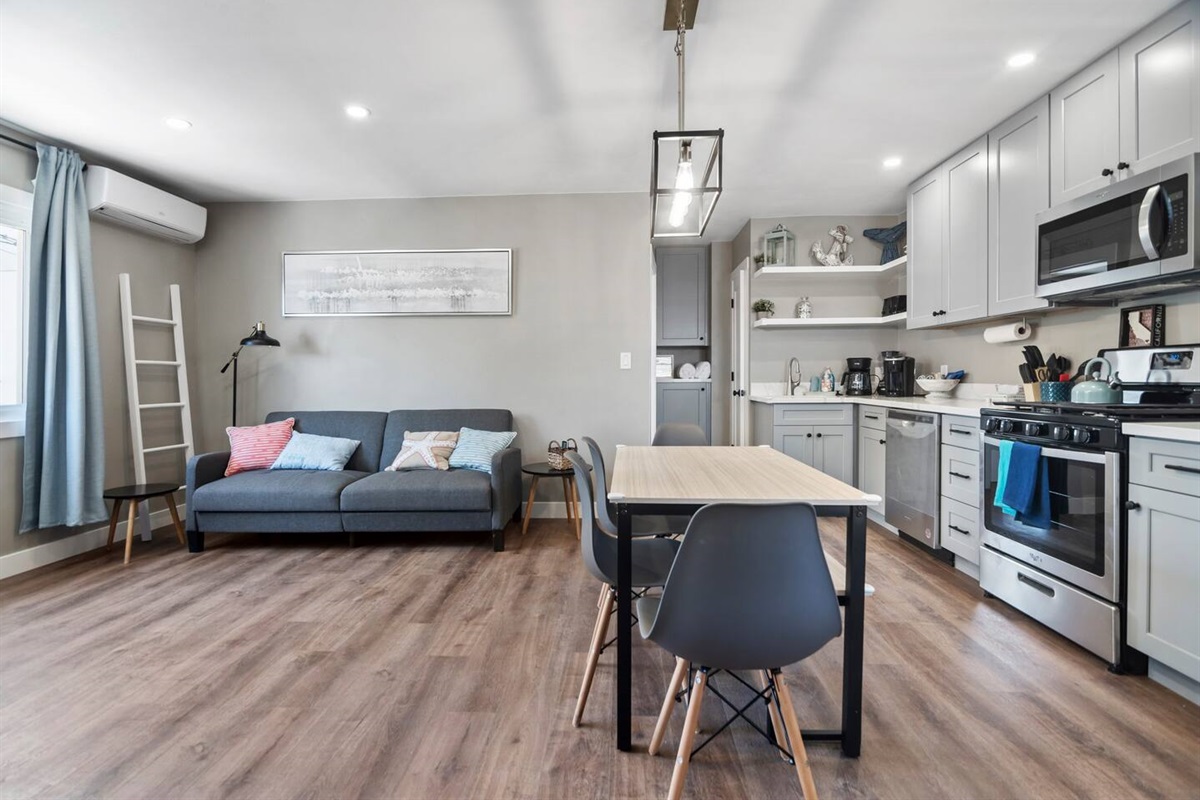 Living room and Kitchen