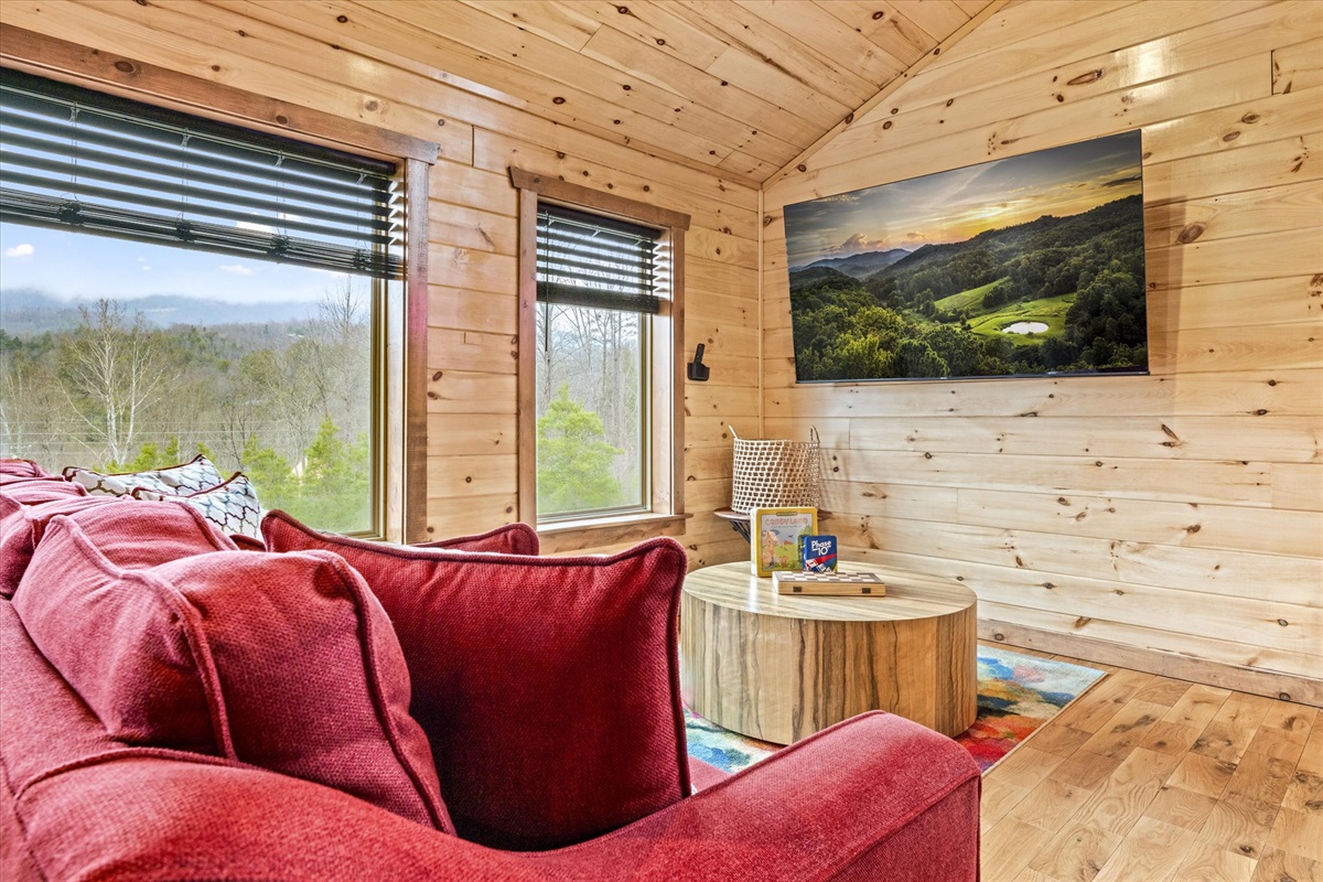 Catch up on your favorite TV series or catch the big game on the 75" Smart TV