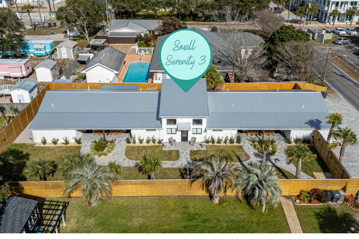 Gated Complex - Small Serenity features 5 townhomes that share a fenced, secure yard - perfect place for the kids to play!