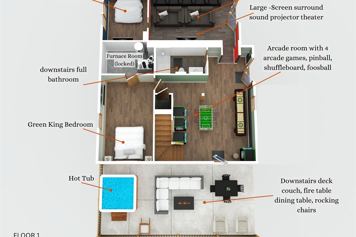 Lower level & lower deck