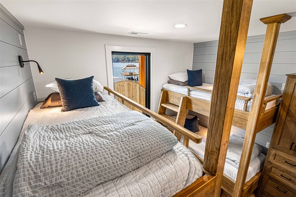 These downstairs bunks have plenty of space.