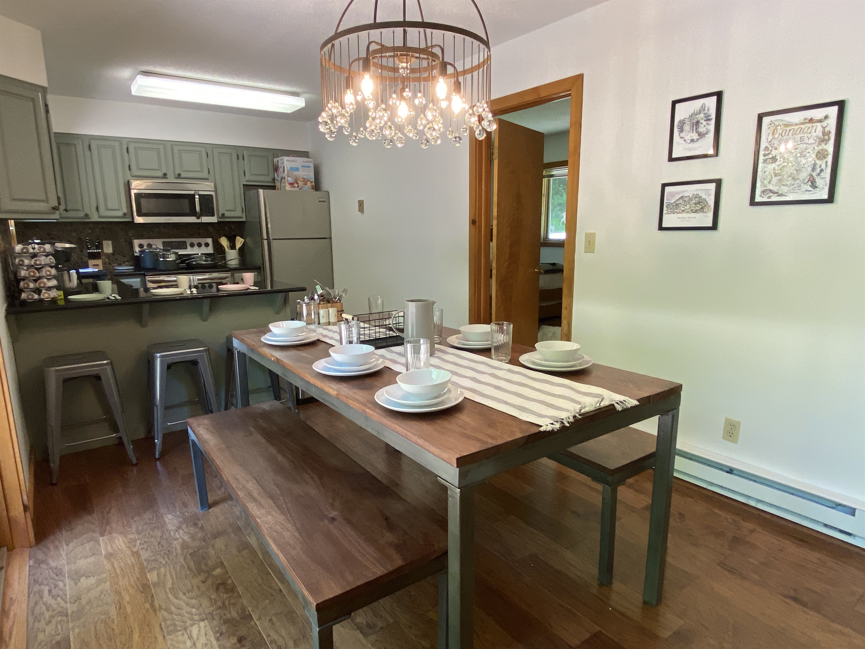 Another angle of the dining table