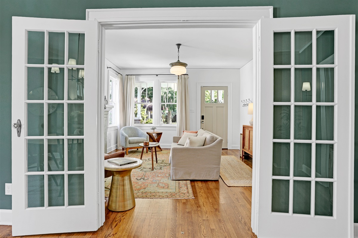 The seamless layout connects the living, dining, and kitchen areas—ideal for entertaining or cozy nights in.