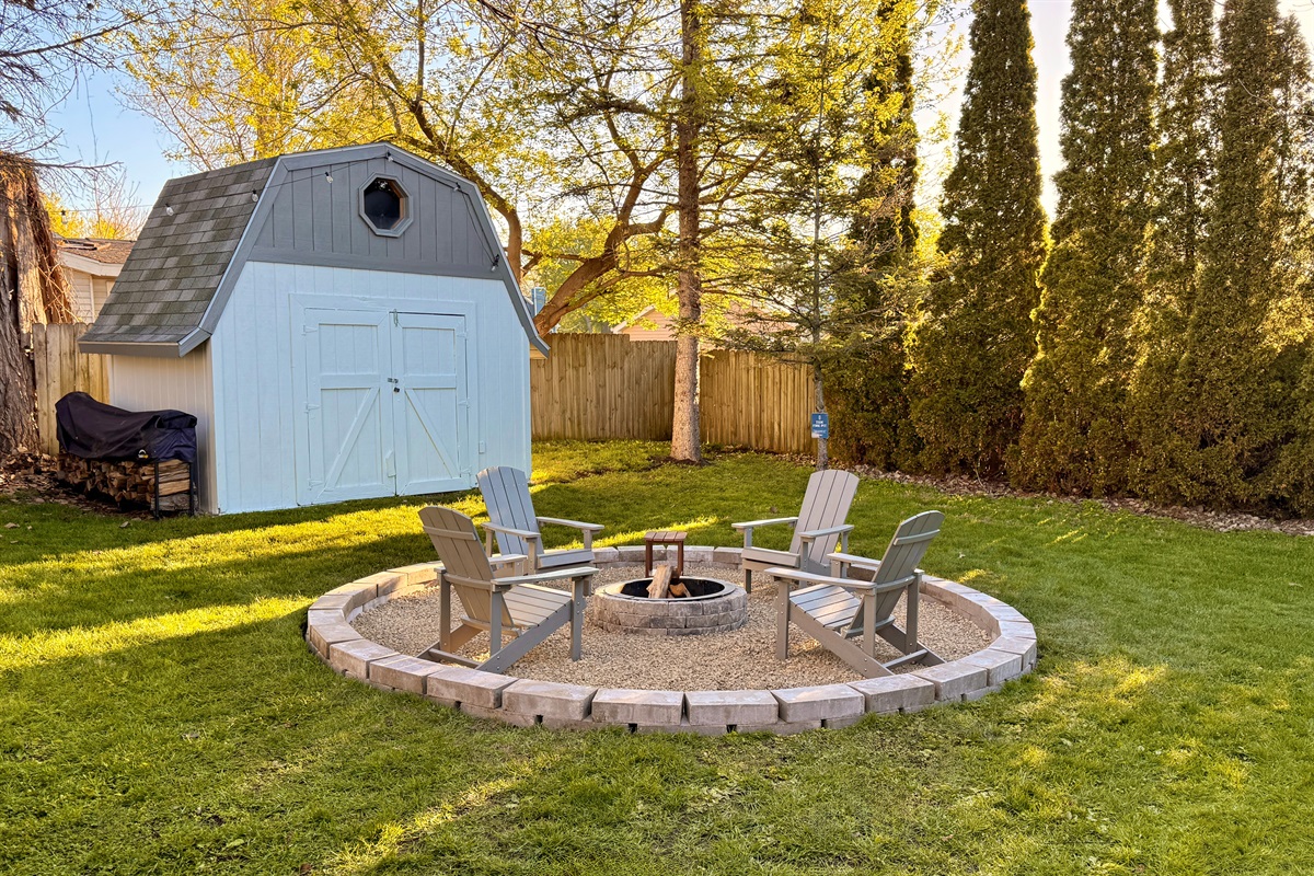 Private Fire Pit Area