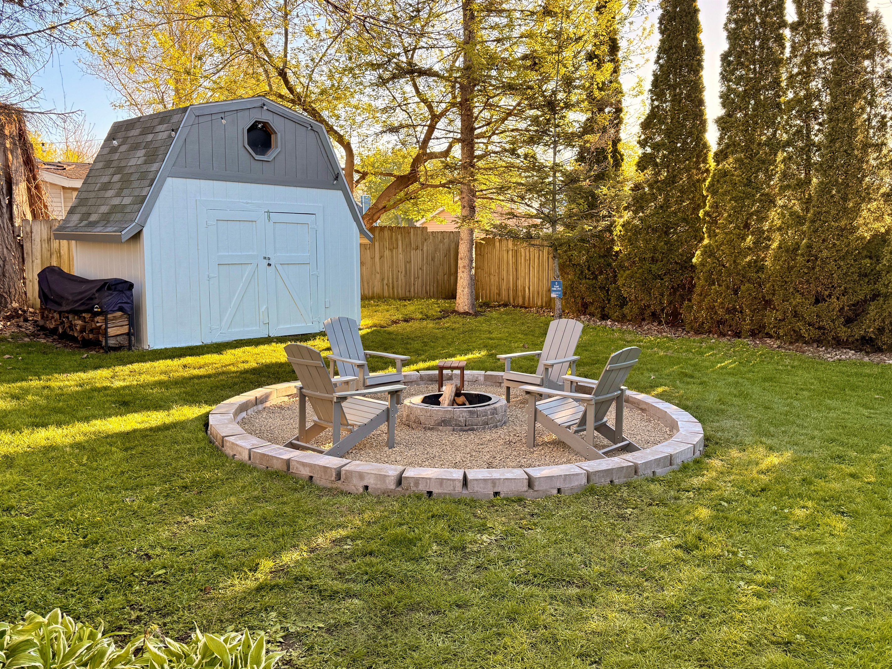 Private Fire Pit Area