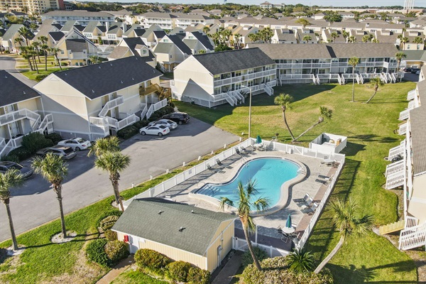 Vacation mode: Activated pool is just steps from your front door, making it easy to swap the beach for a refreshing dip at a moment's notice.
