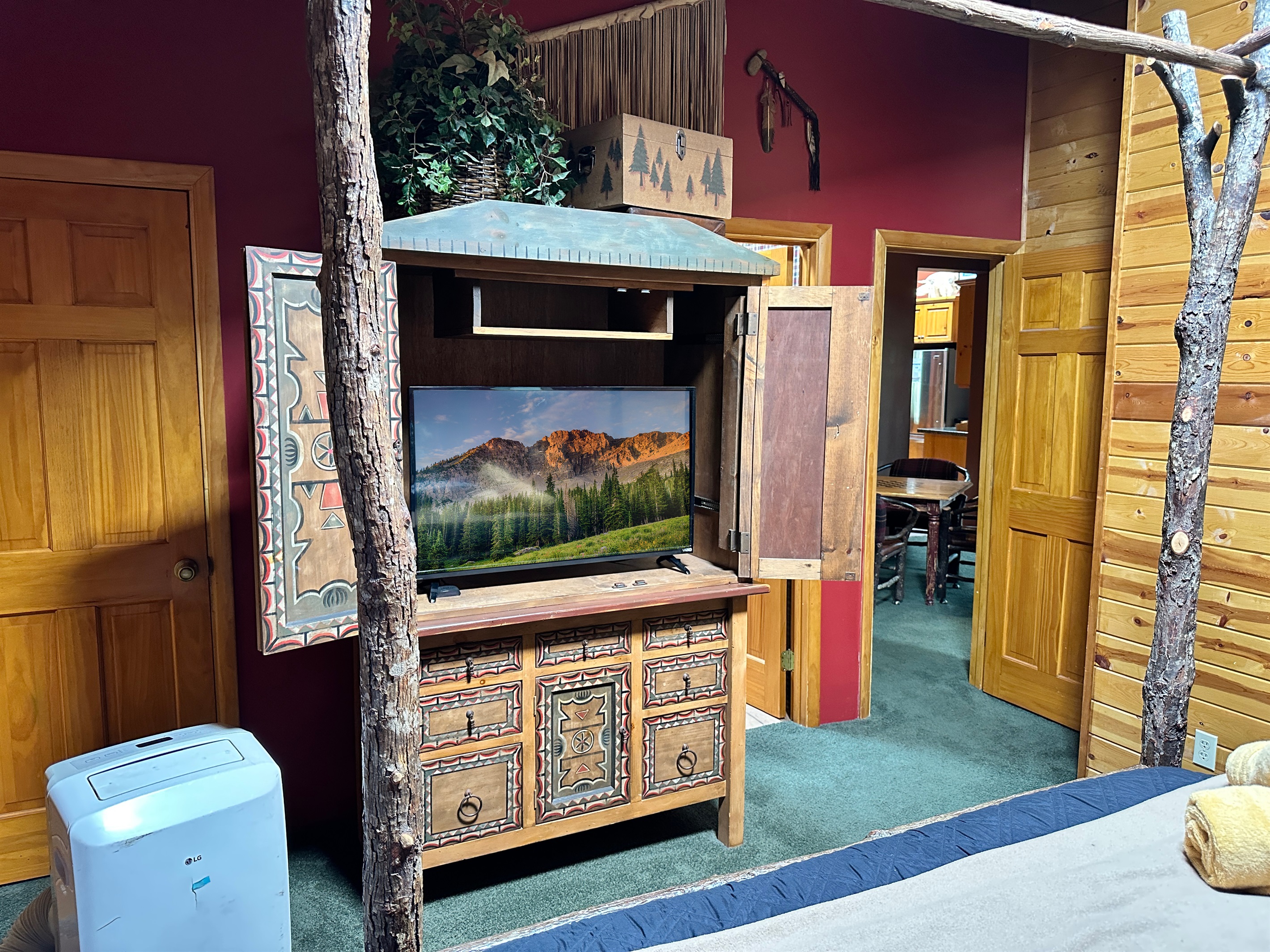 Bedroom includes Smart TV (in armoire)