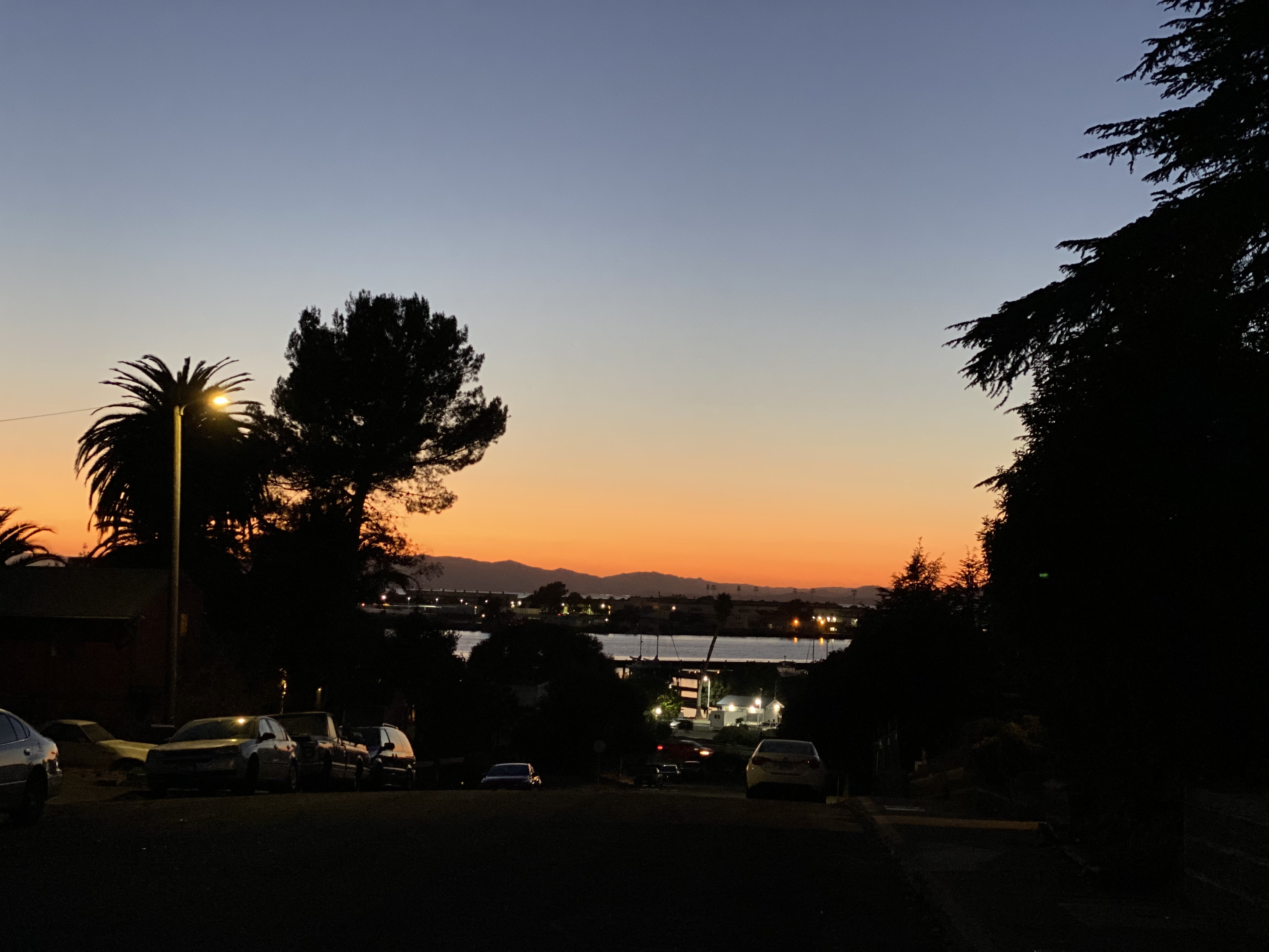 Stunning sunset over the Bay 