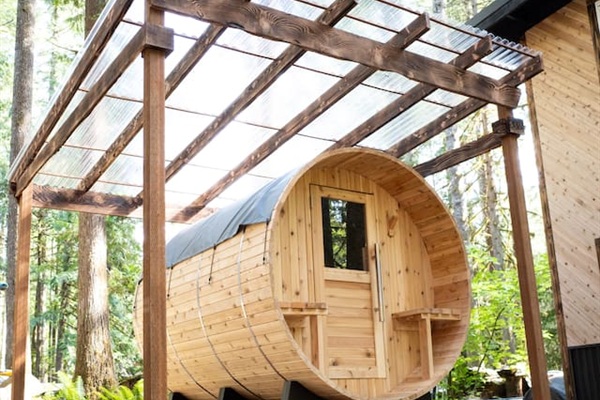 Unwind and relax with a hot sauna.