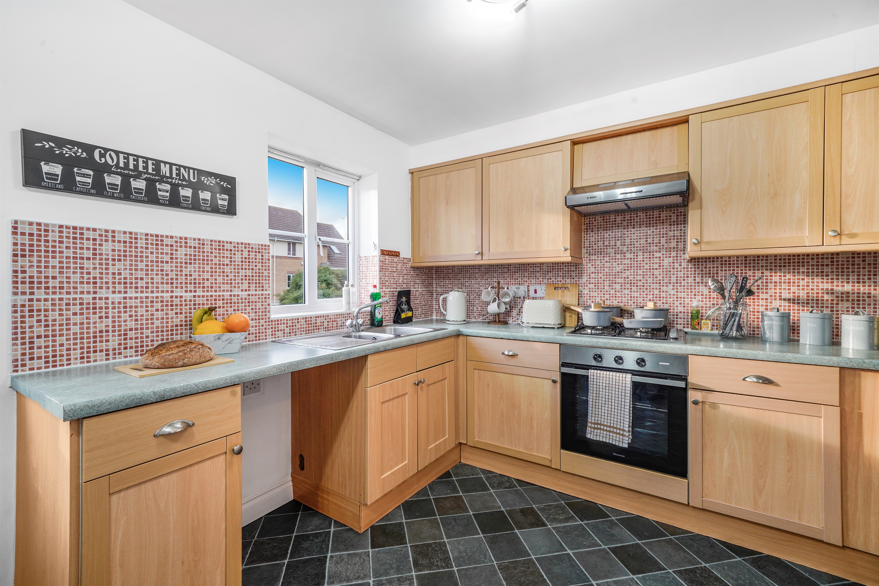 [Planning to cook? We’ve stocked the kitchen with all the essentials you’ll need!]