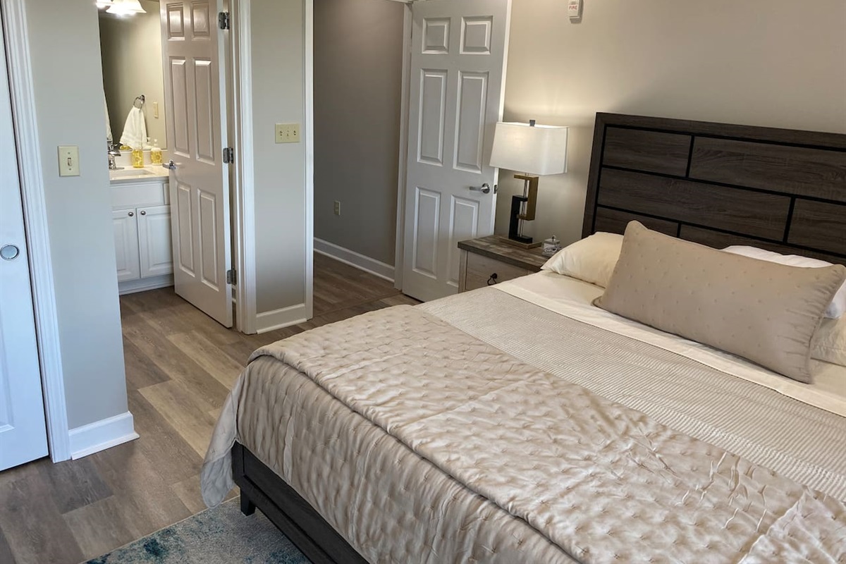 Welcome to the king bedroom with 3 piece en-suite. 