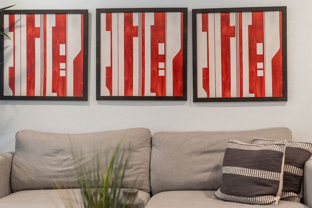 Modern yet cozy, this living room offers a perfect retreat with plush couches and contemporary decor.