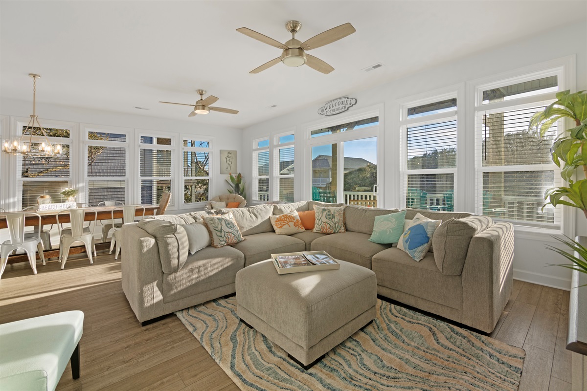 Kick back and reconnect in this inviting living space