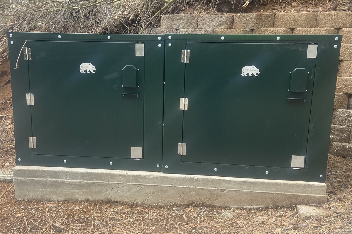 Two bear boxes located at bottom of driveway for your convenience. 