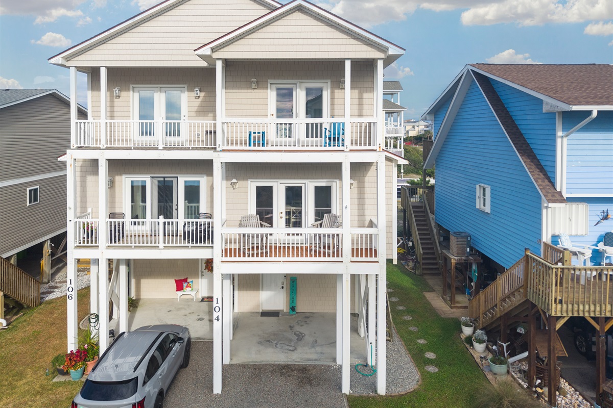 Your space is the right side of a quiet coastal duplex—private, comfortable, and close to the beach.