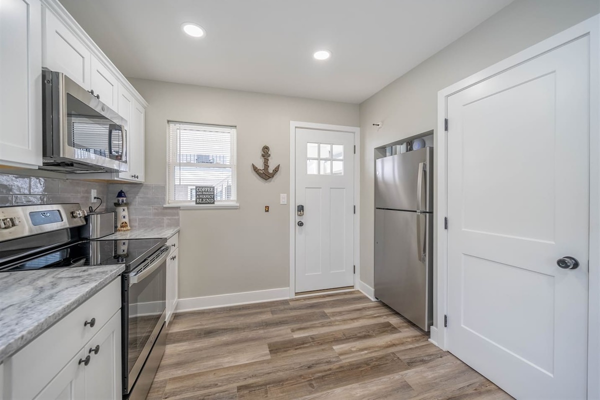 Savor home-cooked meals in this cozy kitchen