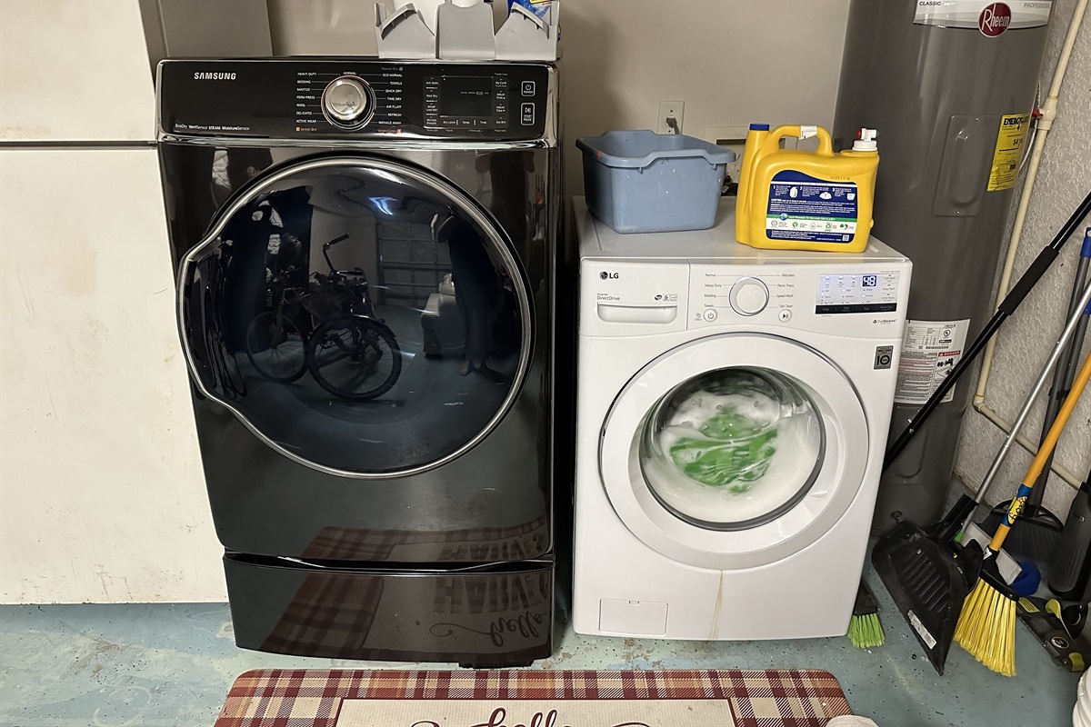 Laundry in the garage