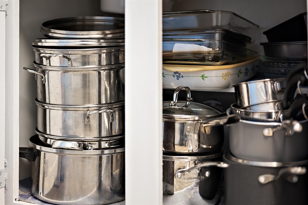 Well appointed kitchen makes cooking for the group easy.