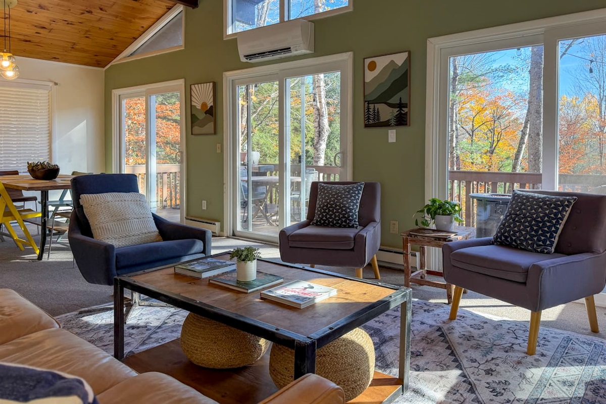 Plenty of comfy seating for your whole group