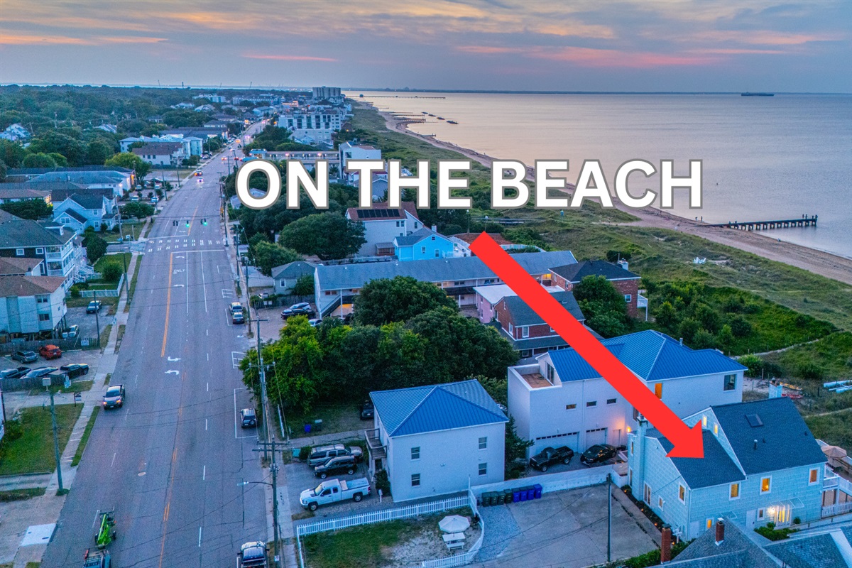 On the beach, with direct beach access!