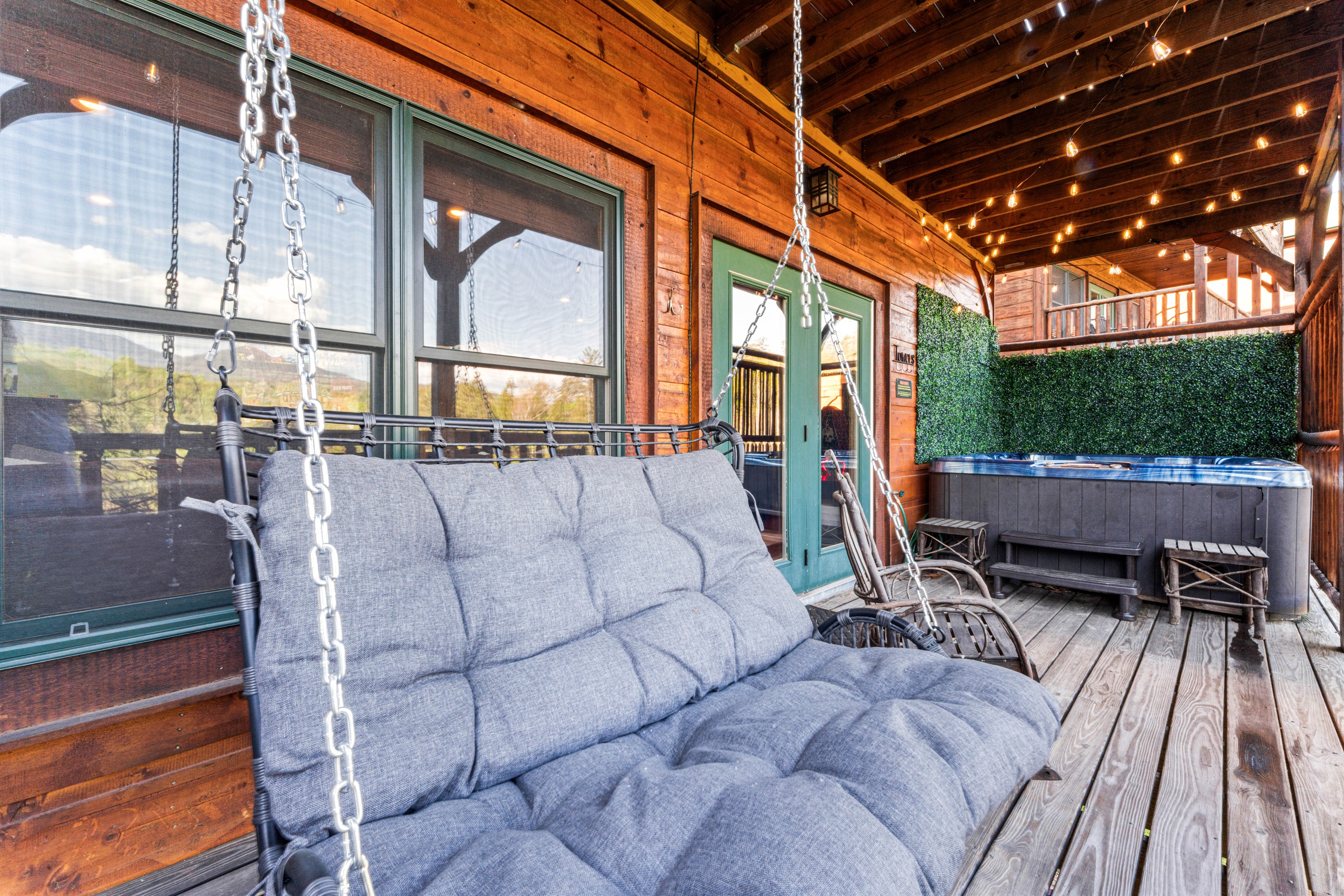 Nothing says vacation like a peaceful scene and comfortable seat.
