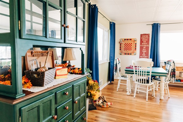 Welcome to the game room, an entertainment space just off the entryway. 