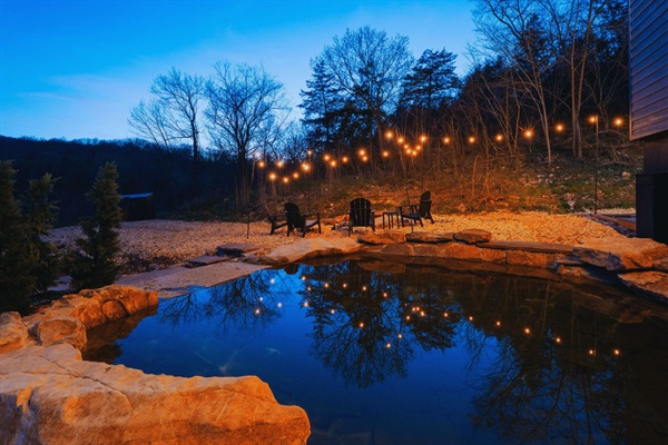 Natural Grotto Pool: Surround yourself with the sights and sounds of tranquil flowing water