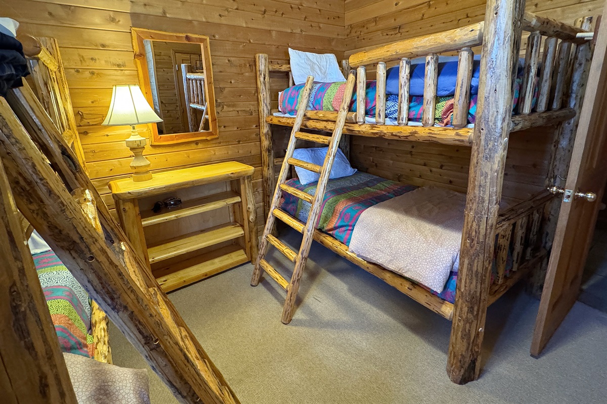 Bedroom #4 with double twin bunk beds