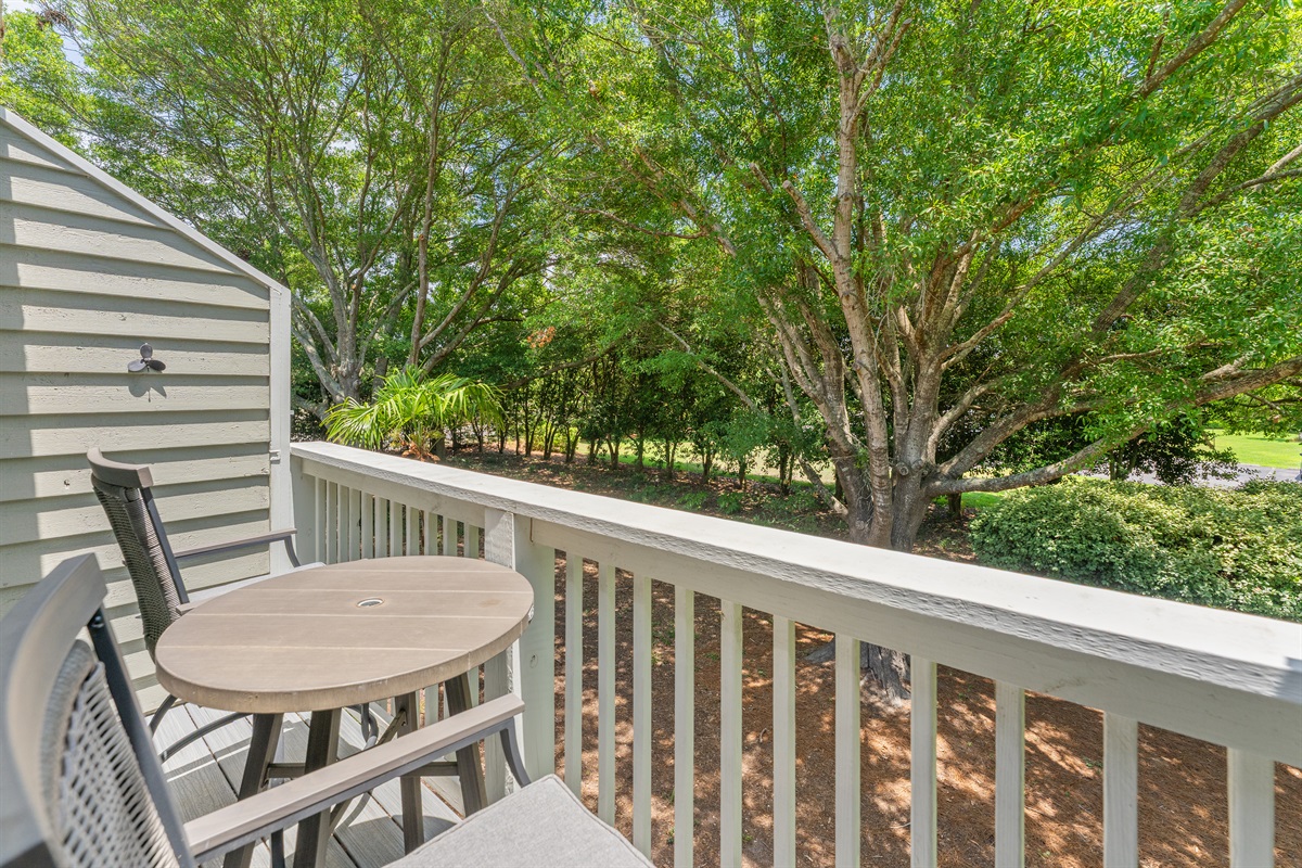 Grab a coffee and relax on the balcony