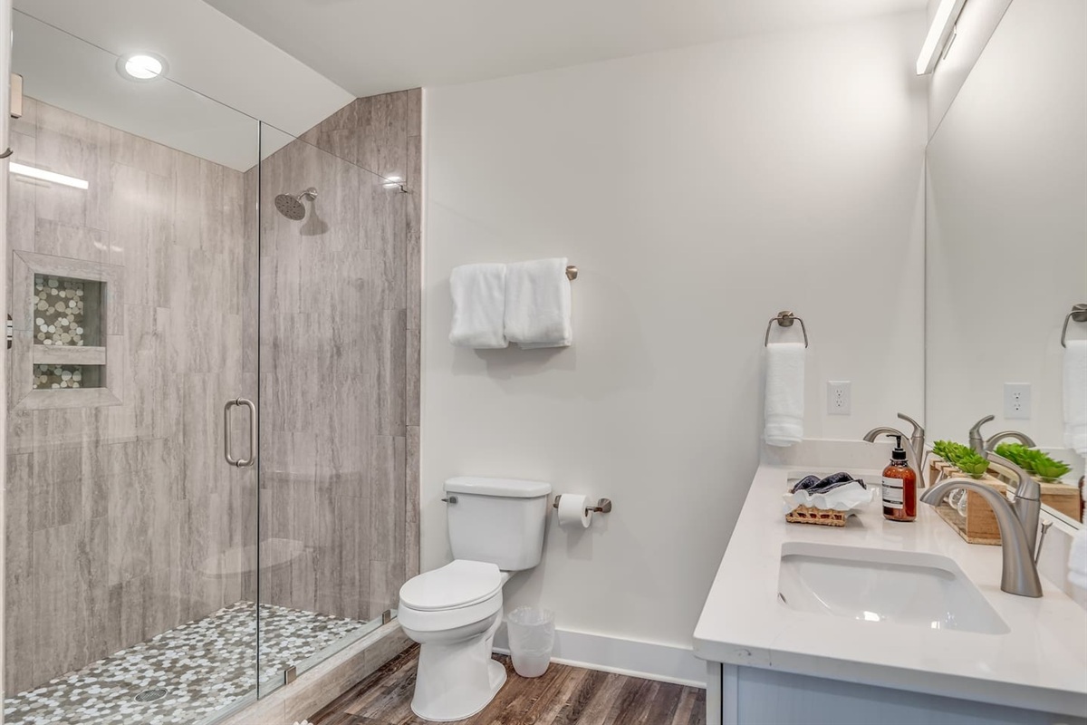 King Suite #8: Private Bath (third floor)