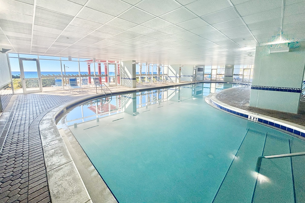Heated indoor pool available!