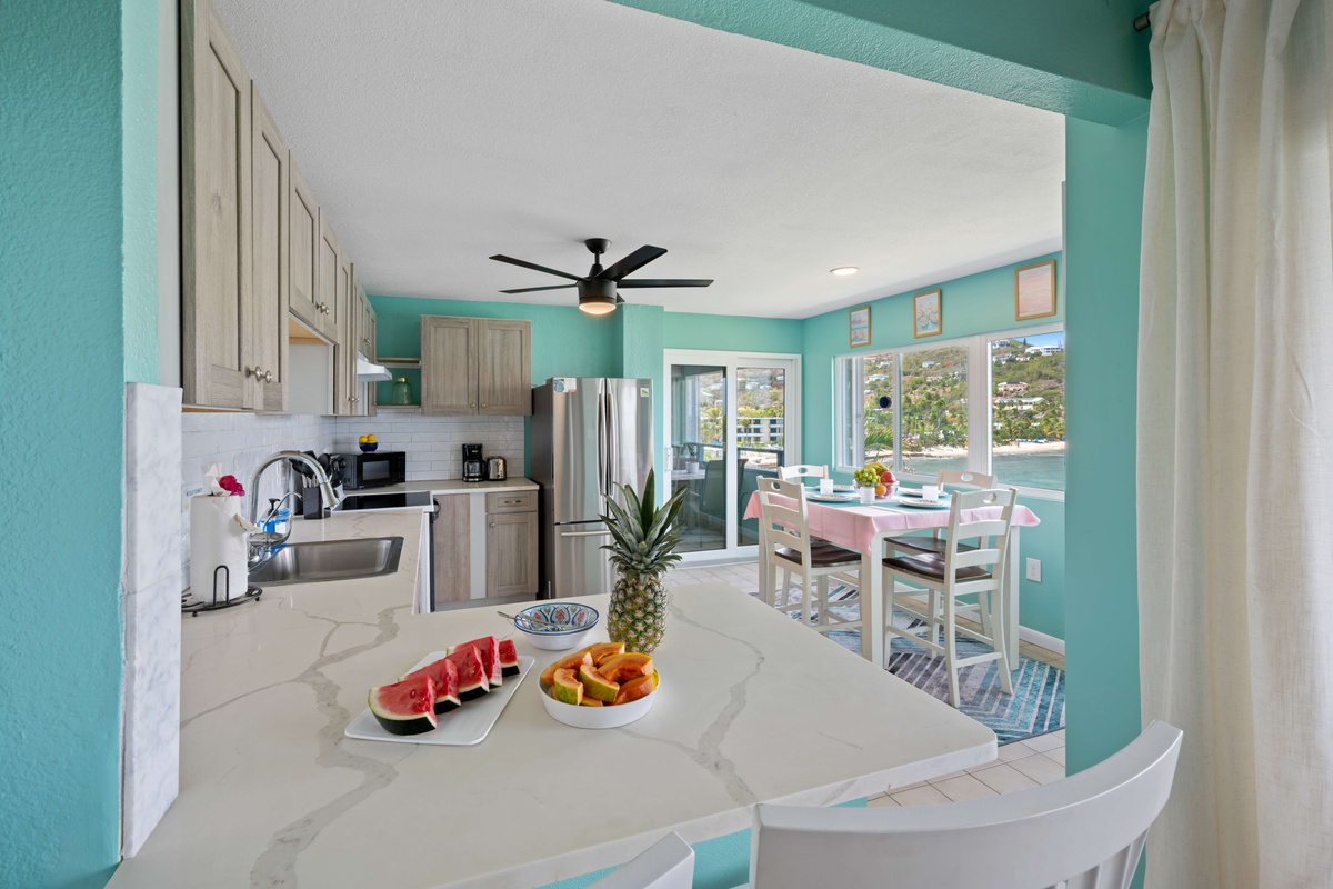 A well-appointed kitchen with everything you need during your stay.