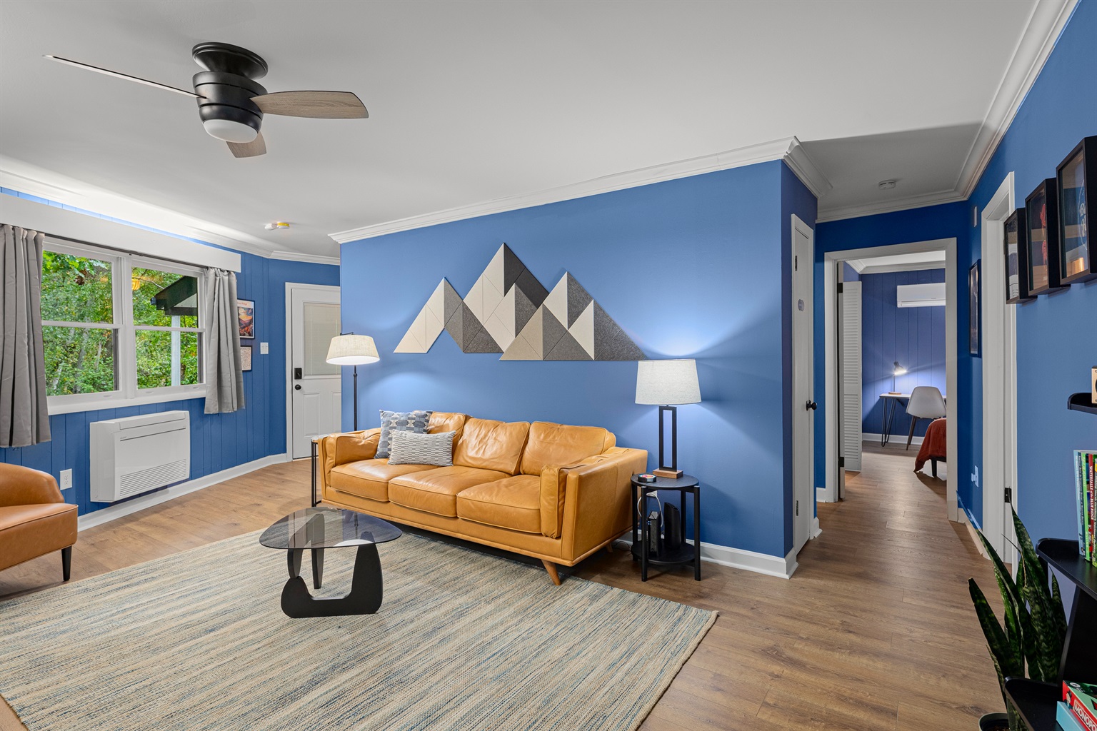 Bright and inviting throughout, all light switches are clearly labelled.