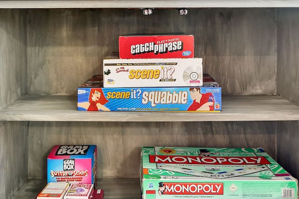A Variety of DVDs and Games Available 