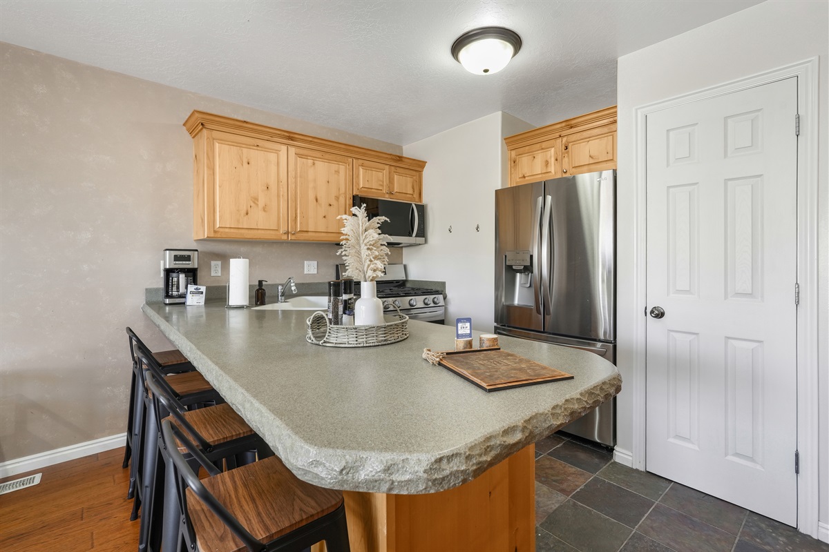 Clean, functional kitchen space designed for both convenience and comfort.