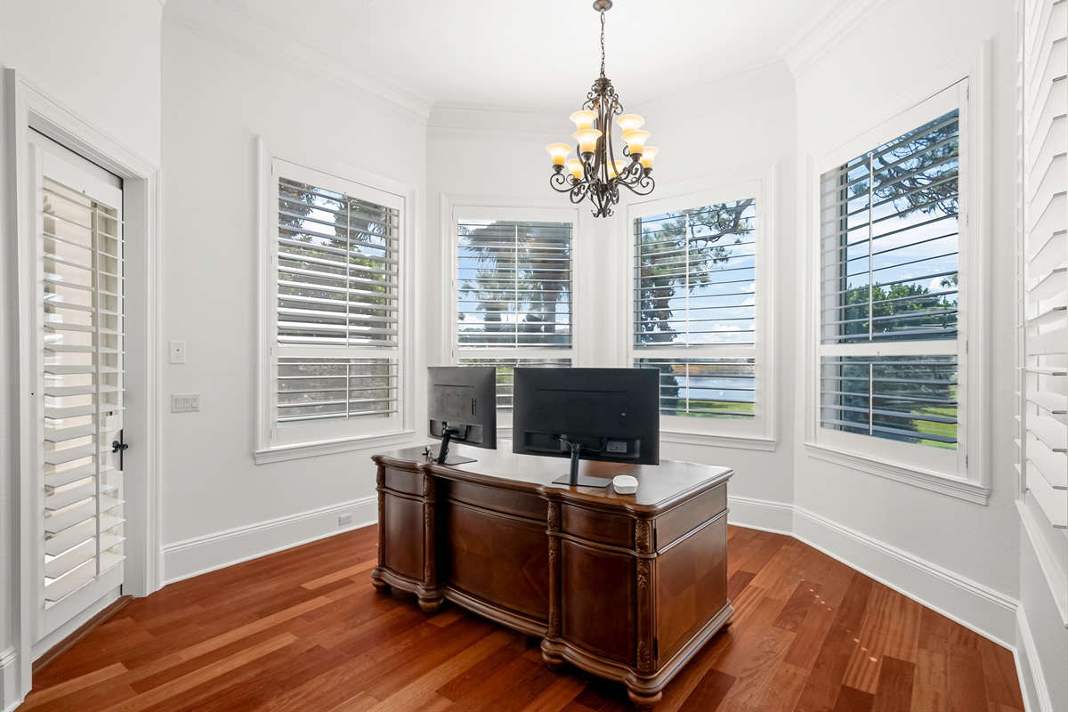 Office with Lake View