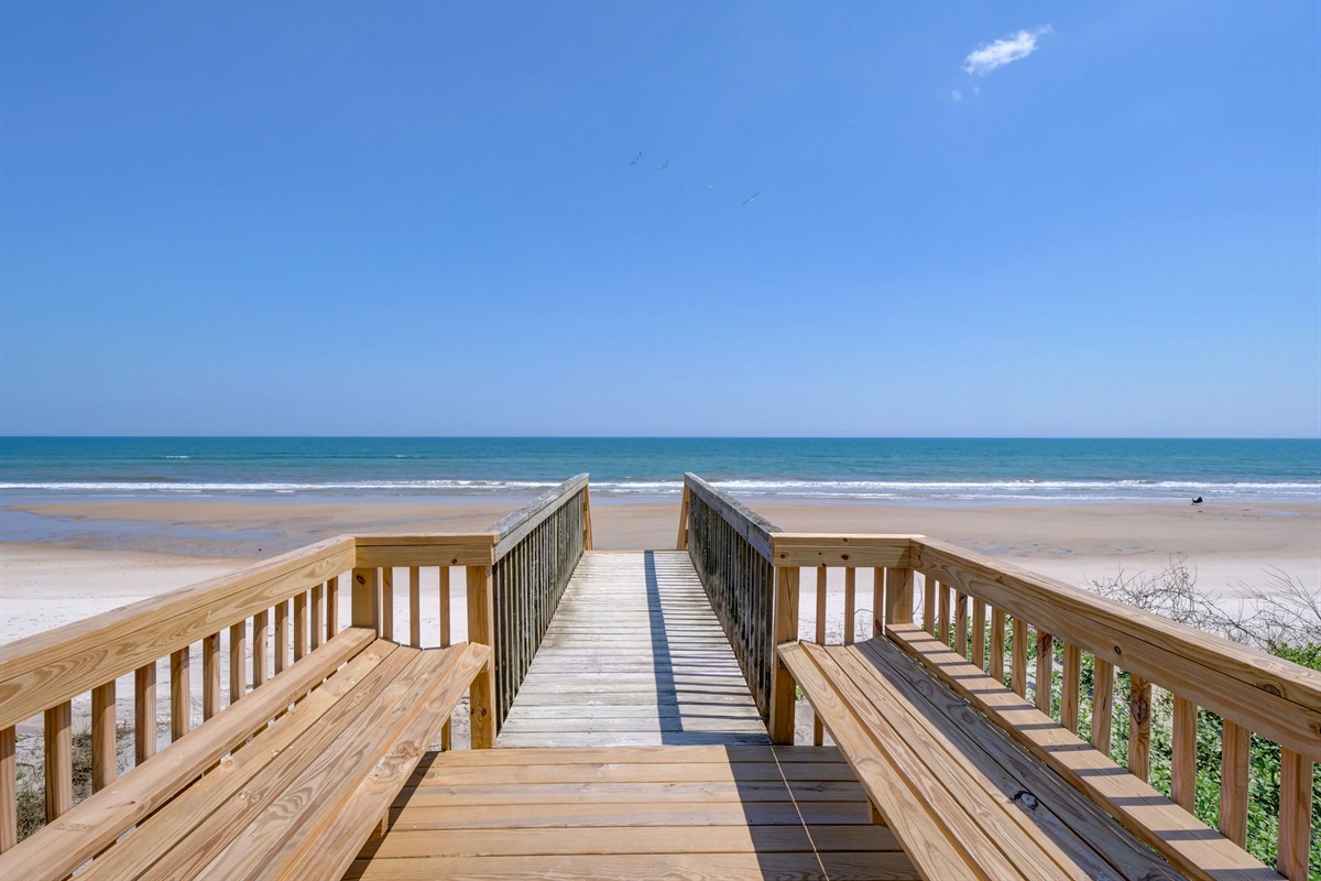 With no public beach access nearby enjoy an uncrowded beach!