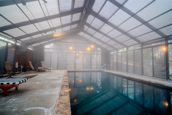 Year-round heated indoor pool