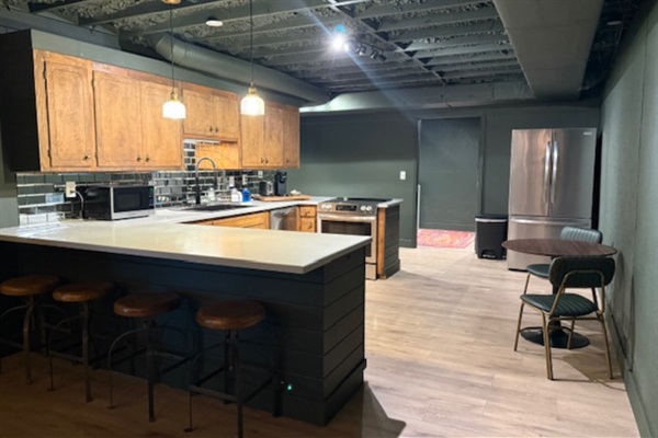 Bar seating for up to four