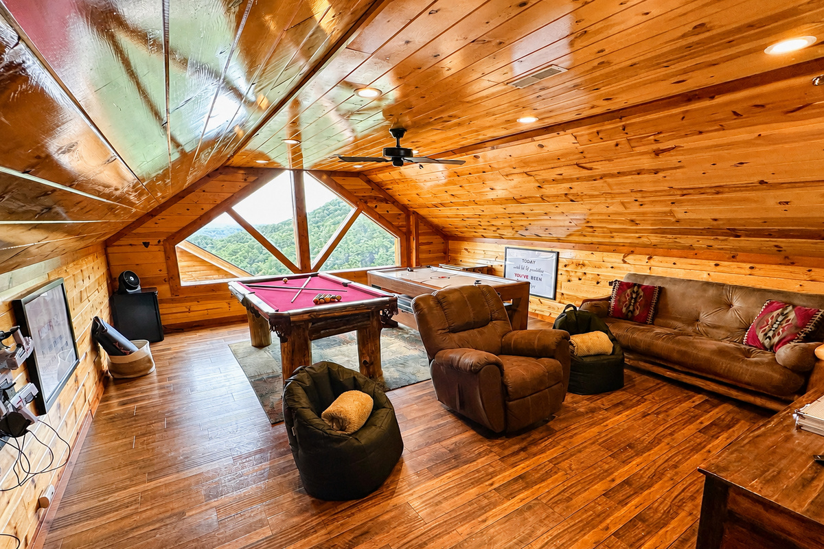 Cozy seating makes the loft the perfect space to chill, settle in for movie night or cheer on your favorite team.
