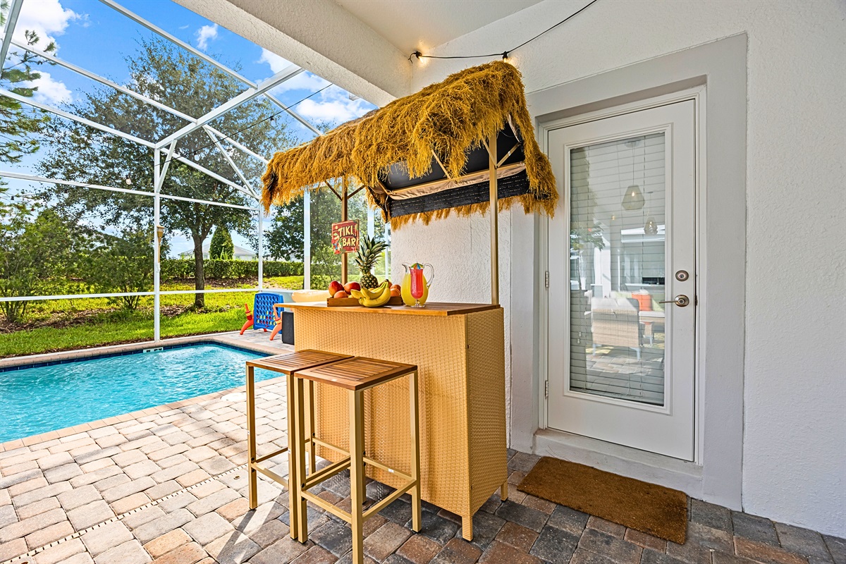 Tiki bar...sip your favorite drinks in style