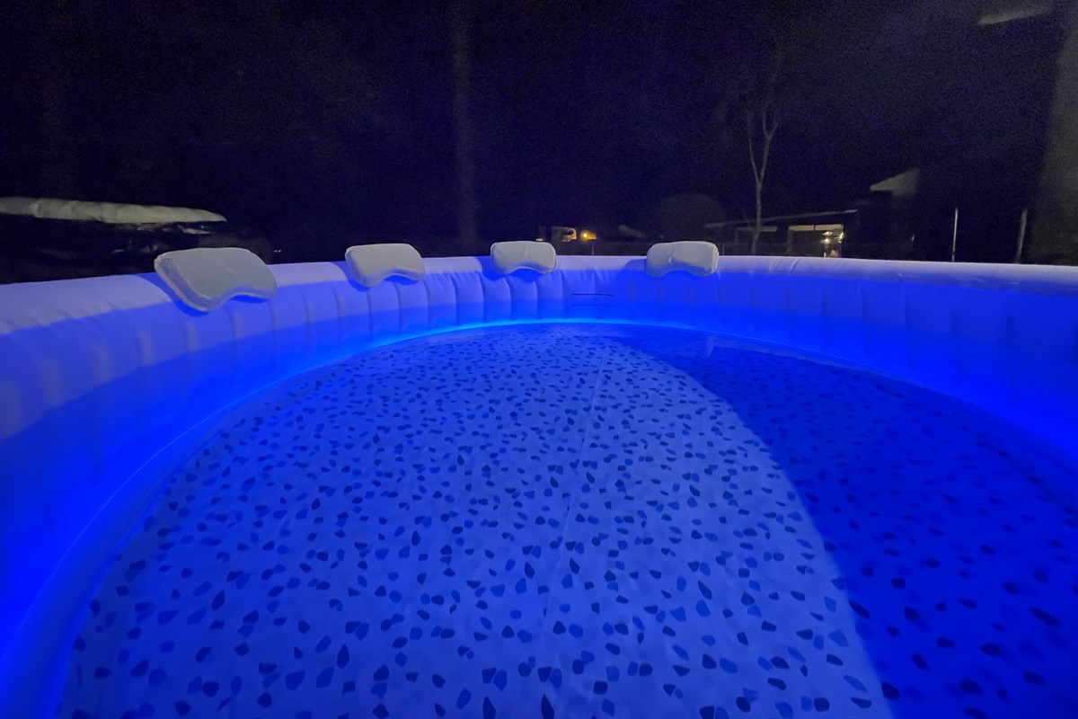 Relax and digital detox in the LED Hot Tub