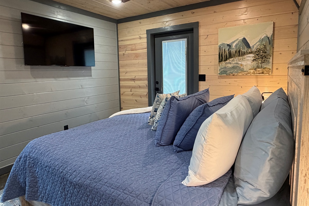 Dreamy Escape: Embrace comfort and tranquility in our plush bed.