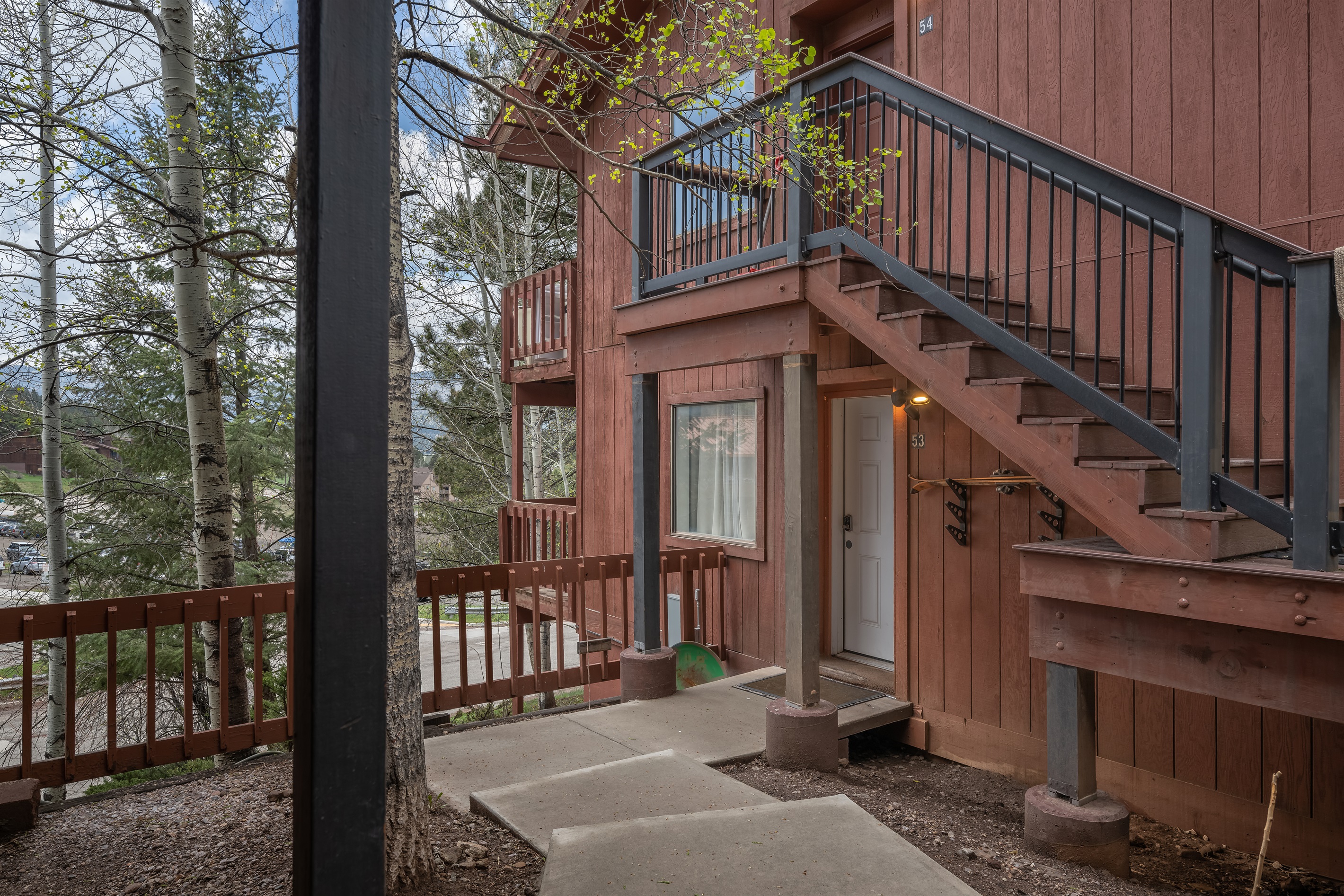 Front exterior view of the unit (first floor).